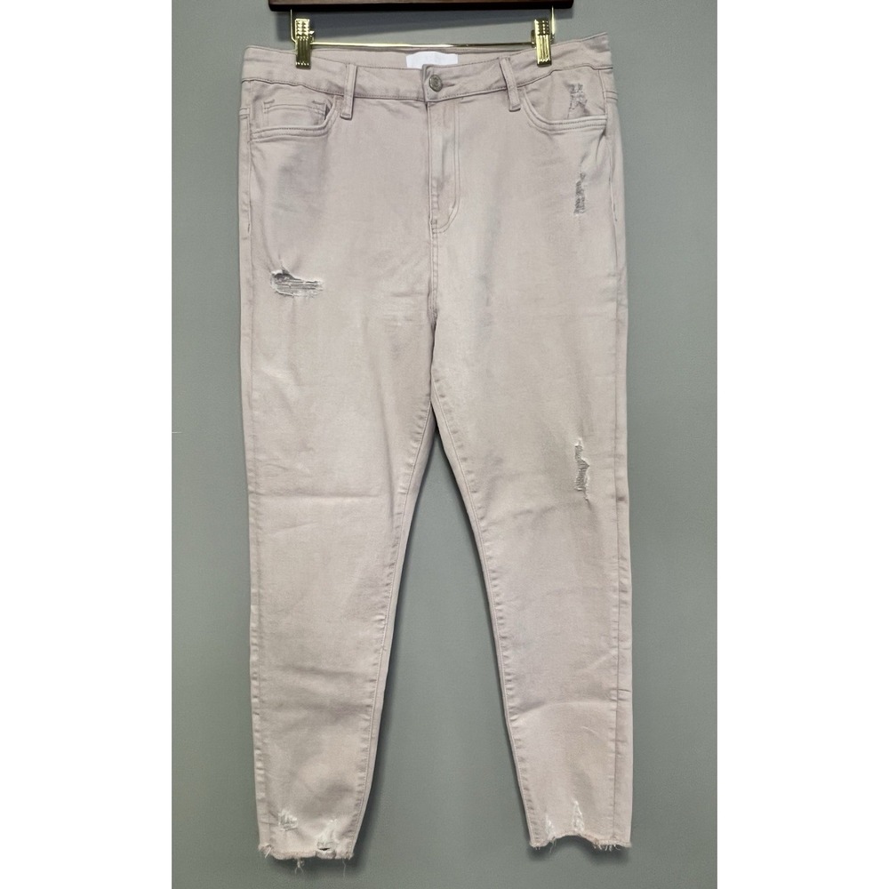NWT‎ Vervet By Flying Monkey High Rise Skinny Raw Hem Jeans Size 32